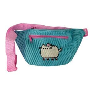 Pusheen Cat Roller Skating Fanny Pack Culture Fly Pink & Blue